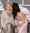 LOS ANGELES, CA - FEBRUARY 13: Katy Perry and grandmother Ann Hudson arrive for the 53rd Annual GRAMMY Awards at the Staples Center, February 13, 2011 in Los Angeles, California. (Photo by Gregg DeGuire/FilmMagic)