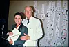 Hubert De Givenchy i Audrey Hepburn na predstavljanju njegove kolekcije za ljeto 1986.