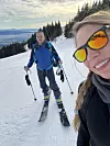 Marija Kolb i Ivan Mladenović na skijanju