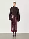 Massimo Dutti midi suknja sa šljokicama (125 eura)