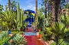 Marrakech, Morocco - November 12, 2017:Le Jardin Majorelle, amazing tropical garden in Marrakech, Morocco.