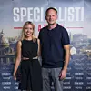Zagreb, 030926. Kaptol Boutique Cinema. Premijera nove kriminalisticke serije RTL-a Specijalisti Zagreb. Na fotografiji: Petra Cicvaric, Pedja Gvozdic.