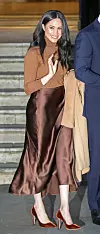 LONDON, ENGLAND - JANUARY 07: Meghan, Duchess of Sussex departs Canada House on January 07, 2020 in London, England. (Photo by Chris Jackson/Getty Images)