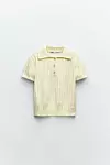 Zara pleteni polo top sa šljokicama (29,95 eura)