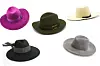 Šešir u boji fuksije Šeširi Škrgatić (1100 kn)/ zeleni šešir s kopčom Valentino Garavani (490 eura)/ bijeli šešir s uzorkom Reinhard Plank Hats (261 eura)/ šešir s maramom Zara (199,90 kn)/ vuneni šešir reserved (179,90 kn)