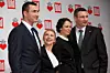 Hayden i Vladimir Kličko s njegovim bratom Vitalijem i njegovom suprugom Natalijom u Berlinu