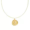 Lykke Aura ogrlica Luna privjesak gold