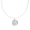 Lykke Aura ogrlica Luna privjesak silver