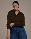 Edwina pulover s dugmadi | Espresso Brown | Alpaca Blend - 125 eura