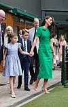 Princeza Catherine za finale je odjenula haljinu smaragdne boje Rolanda Moureta, čija je cijena 750 funti