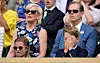 George to nije mogao gledati; iza djece sjede teniski velikani Chris Evert i Stefan Edberg