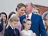 Prince Albert sa suprugom i blizancima, princezom Gabriellom i princem Jacquesom u srpnju 2025.