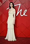 US actress Anne Hathaway poses on the red carpet upon arrival at The 2023 Fashion Awards at the Royal Albert Hall, in London, on December 4, 2023. (Photo by Ben Stansall/AFP)/RESTRICTED TO EDITORIAL USE - NO MARKETING NO ADVERTISING CAMPAIGNS