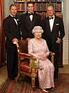 File photo dated 02/06/03 of three generations of the British Royal family - Queen Elizabeth II and her husband, the Duke of Edinburgh, their oldest son, the Prince of Wales, and his oldest son, Prince William, at Clarence House in London before a dinner to mark the 50th anniversary of her Coronation., Image: 394495626, License: Rights-managed, Restrictions: FILE PHOTO, Model Release: no, Credit line: Kirsty Wigglesworth / PA Images / Profimedia