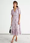 Midi haljina s 'puf' rukavima - 65 €