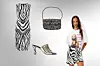 Pencil haljina Roberto Cavalli; Farfetch (835 eura)/ mini torbica Staud; Matchesfashion (240 eura)/ natikače na petu Wandler; Net-a-Porter (3726 kn)/ mini suknja Bershka (129,90 kn)