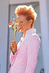 VENICE, ITALY - SEPTEMBER 03: Tilda Swinton walks the red carpet ahead of the movie