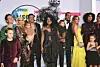 Diana Ross na dodjeli Američkih glazbenih nagrada 2017., s djecom i njihovim obiteljima.