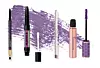LANCÔME Le Stylo Eyeliner – Prune Radical vodootporna olovka, 30€/ MORPHE Mixed Signals – Commited/ Conflicted tekuće i kremasto sjenilo 2u1, 17€/ R.E.M. BEAUTY At The Borderline – Far Out vodootporna olovka 17,41€/ NAJ OLEARI Click on Me – Magnetic Purple maskara, 26 €
