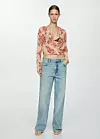 Bluza na preklop cvjetnog printa - prije 39,99 eura, sada 5,99 eura