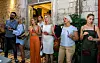 Petar Grašo, Andrea Andrassy, Domenica Žuvela, Vjekoslava Huljić, Brankica Šola i Ivan Bačić u pozadini