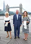 Haya s princem od Walesa, Charlesom, i njegovom suprugom Camillom 2018., u Londonu