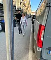 Petar Grašo i Hana Huljić u Šenoinoj ulici u Zagrebu.