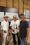 Sveto Pejić, vlasnik Solane Ston, Damir Fabijanić i pelješki vinar Frano Miloš