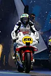 Mandatory Credit: Photo by Francesco Scaccianoce/LiveMedia/Shutterstock (12618253bf) Valentino Rossi makes his entrance on the stage on a 60th anniversary edition Yamaha motorbike News One More Lap, EICMA 2021 - Rho Fiera, Milan, Italy - 25 Nov 2021