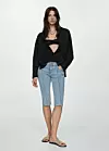 Slim capri traperice s ukrasnim prošivom - prije 29,99 eura, sada 4,99 eura