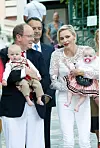 Princ Albert i princeza Charlene s blizancima
