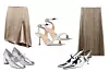 Suknja Zara (29,95 €)/Mary Jane cipele Mango (69,99 €)/sandale Michael Kors;Farfetch (179 €)/plisirana suknja Mango (59,99 €)/slingback cipele Zara (35,95 €)