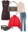 Kožna jakna Stouls/ Torba Valentino/ Top Valentino/ Sunčane naočale Oliver Peoples/ Bomber jakna & Other Stories/ Traperice Saint Laurent