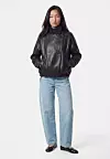 Pieces JACKET PCBRITNEY COATED AVIATOR - Jakna od umjetne kože - black - 79,99 eura