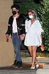Malibu, CA - Demi Lovato looks stylish stepping out for a date night with fiancé Max Ehrich at Nobu in Malibu. The two love birds share a passionate kiss as their driver awkwardly sits up front inches away from their makeout session. *UK Clients - Pictures Containing Children Please Pixelate Face Prior To Publication*,Image: 555497421, License: Rights-managed, Restrictions: , Model Release: no, Credit line: GAMR/NEMO / BACKGRID / Backgrid USA / Profimedia