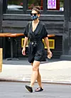 U.S actress Katie Holmes with face mask is walking in Soho, New York on July 15, 2020.,Image: 543562580, License: Rights-managed, Restrictions: , Model Release: no, Credit line: Dylan Travis/ABACA / Abaca Press / Profimedia