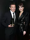 Antonio Banderas i Dakota Johnson nakon što je 2019. održala dirljiv govor na dodjeli Hollywood Film Awardsa