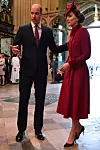 Princ William i Kate Middleton stižu na misu u Westminstersku opatiju 9. ožujka 2020. godine