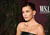US model Hailey Bieber attends the WSJ Innovator Awards in New York on October 29, 2025. (Photo by ANGELA WEISS/AFP)