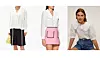 Košulja s vezenim logom Loewe; Matches Fashion (890 eura) - trenutno rasprodana/ košulja s Petar Pan ovratnikom Miu Miu; Farfetch (665 funti)/ košulja s naglašenim ovratnikom Mango (199,90 kn)