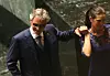 NEW YORK, NY - SEPTEMBER 20: Italian tenor Andrea Bocelli, who has been blind since childhood, is escorted after singing