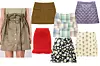 Nabrana suknja Klisab (1350 kn)/ suknja cargo stila H&M (40 eura)/ pletena suknja s resicama Bottega Veneta (950 eura)/ patchwork suknja Stradivarius (139 kn)/ suknja s uzorkom cvijeća Saint Laurent; Net-a-Porter (5685 kn)/ prošivena suknja od najlona Uterque (650 kn)/ suknja s uzorkom Chloe; Matches Fashion (790 eura)