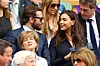 LONDON, ENGLAND - JULY 10: Bradley Cooper and Irina Shayk look on prior to the Men's Singles Final match between Andy Murray of Great Britain and Milos Raonic of Canada on day thirteen of the Wimbledon Lawn Tennis Championships at the All England Lawn Tennis and Croquet Club on July 10, 2016 in London, England. (Photo by Julian Finney/Getty Images)