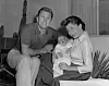 circa 1963: The actor Kirk Douglas with his wife Anne Buydens and their son Peter Vincent Douglas. (Photo by Keystone/Getty Images)