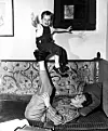 Kirk Douglas playing with son (Eric?), Image: 307590276, License: Rights-managed, Restrictions: Courtesy Everett Collection, Model Release: no, Credit line: Courtesy Everett Collection / Everett / Profimedia