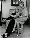 Glynis Johns s trećim suprugom, engleskim biznismenom Cecilom Peterom Hendersonom