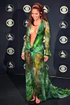 Jennifer Lopez poses in green dress at the 42nd Annual GRAMMY Awards at the Staples Center, Wednesday, Feb. 23, 2000, in Los Angeles.,Image: 514094904, License: Rights-managed, Restrictions: , Model Release: no, Credit line: Image of Sport / Newscom / Profimedia