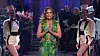 Los Angeles, CA - Jennifer Lopez kicks of Saturday Night Live in THAT sexy green Versace dress. J-Lo took to the main SNL stage for her monologue to chat about the Christmas season — while dressed in a tuxedo. She told viewers she had a great year to be sure - reminding everyone she got engaged A-Rod, had a great tour - and will perform in the Super Bowl halftime show in a few months. “I got what every girl from the Bronx dreams of: proposed to by a Yankee,