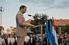 Veleposlanik drži govor na terasi Oleander u povodu Dana pada Bastilje