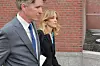 BOSTON, MA - APRIL 03: Felicity Huffman exits the John Joseph Moakley U.S. Courthouse after appearing in Federal Court to answer charges stemming from college admissions scandal on April 3, 2019 in Boston, Massachusetts. (Photo by Paul Marotta/Getty Images)